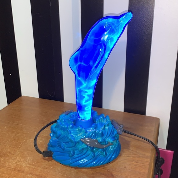 Retro Vintage Y2K Dolphin Plasma Lamp Beachy Ocean Nautical Tropical Neon Light - Picture 9 of 14